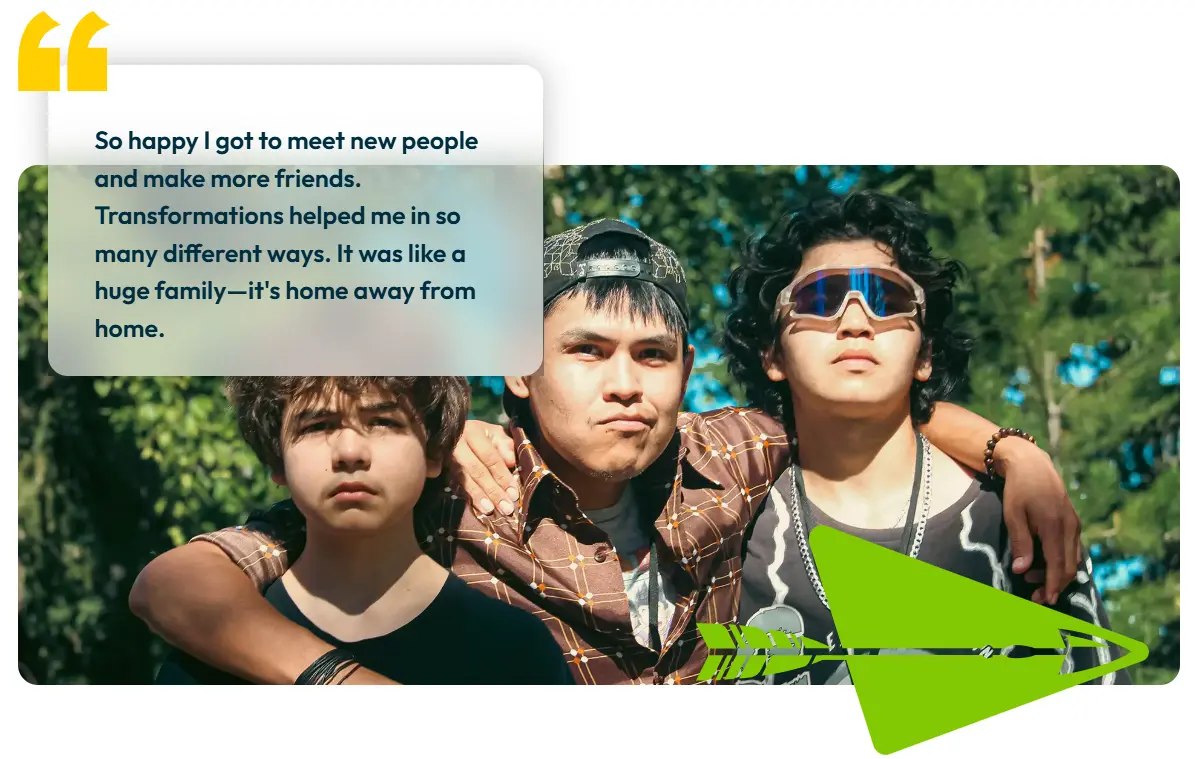 Tranformations Youth Camp happy